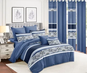 Factory Directly Supply Moden Luxury Plant Printed 200TC 100% Polyester Fibre Customizable Duvet Cover Set Bedding