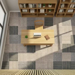 Factory Directly Supply Modular Fireproof Antibacterials Modern Style 50×50 PP Commercial Carpet Tiles for Office