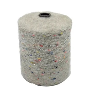 Factory Dyed Metallic Fancy Knot Cotton Yarn Wool Thread Sequin Knitting Eco Friendly Recycled High Tenacity Ring Spun Hand