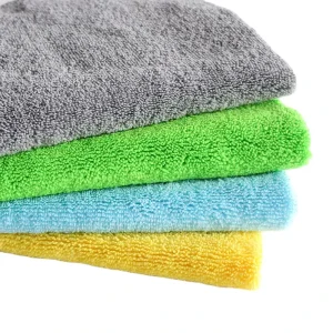 Factory Edgeless Auto Care Long and Short Pile Towel Soft Microfiber Cleaning Cloth for Car
