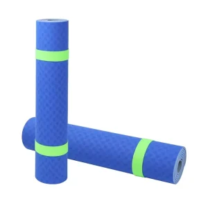 Factory Extra Thick High Density Anti Tear Printed Custom Logo Mat Firm Eco Friendly 6mm TPE Yoga Mat Gym Use Carrying