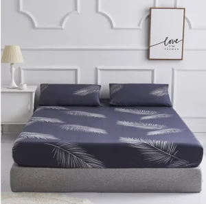 Factory Fitted Bedding Sheets Plain Solid 100% Cotton Bed Sheets European Style Print