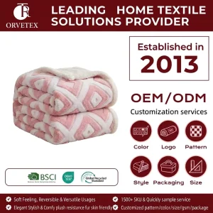 Factory Flannel Blanket Jacquard Breathable Soft Comfortable Lightweight Bed Blanket