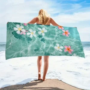 Factory Free Design Custom Printed Logo Eco friendly Microfiber Towel Super Quick dry Soft Lightweight Summer Beach Towel
