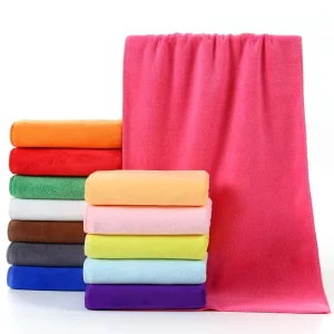 Factory Good Quality 400gsm 35*75cm Absorbent Microfiber Hand Towel 80 Polyester 20 Polyamide Microfiber Face Towel