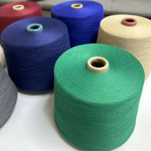 Factory Good Quality Polyester Spun Knitting Yarn Dope Dyed 100% Polyester Socks Yarn