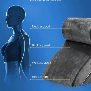 Factory High Density Foam Headboard Sleeping Reading Back Support Leg Pain Relief Sitting Bed Orthopedic Wedge Pillow