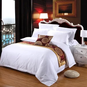 Factory High Quality 5 Star Hotel Textile 4 Pcs Bedsheet Bedding Set