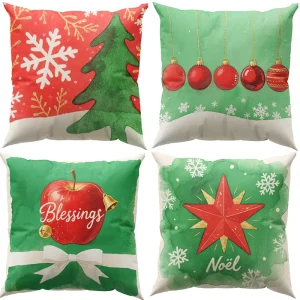 Factory High Quality Eco Friendly Creative Pattern Customization Christmas Throw Pillow Cover Home Sofa Decorative