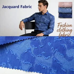 Factory High Quality Fabric Cutting Flower 3D Polyester Jacquard Fabric for Shirts Dresses