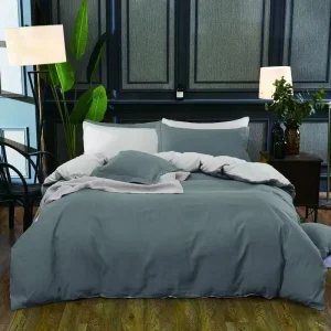 Factory High Quality Queen Size Folded Plant Pattern 500TC Hospital & Home Use Polyester Bedding Set