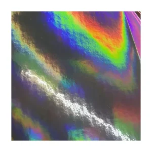 Factory Holographic Faux Leather Laser Design PVC Leather Bags Customized High Quality Synthetic Fabric Waterproof Sofa