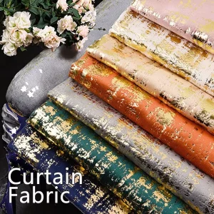 Factory Home Textile Fabric Curtain Fabric Free Sample Hot Stamping Dutch Velvet Fabric for Sofa