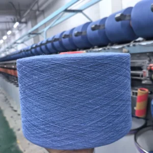 Factory Hot Selling Light Blue Dyed Ne 5s to 21s Recycled OE Open end 60%Polyester 40%Cotton Blended Yarn for All Kinds Textiles
