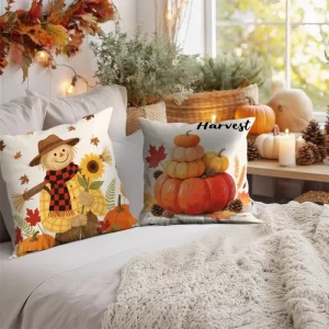 Factory Hot Selling Linen Printed Geometric Antibacterial Washable Square Throw Pillow for Home Hotel Modern Design