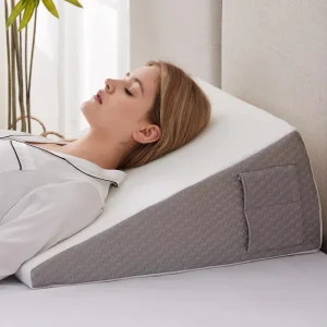 Factory Hot Selling Neck Back Support Leg Rest Sleeping Bed Pillow Memory Foam Triangle Cozy Reading Wedge Pillow