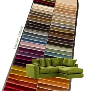 Factory Italian Velvet Fabric Sofa Fabric 100% Polyester Printed Wrinkle Resist No Pile Upholstery Home Textile Home