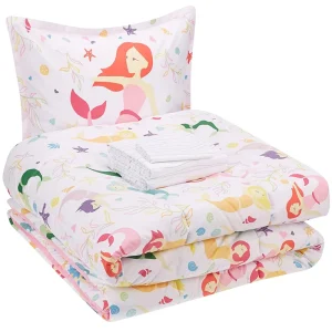 Factory Lovely Mermaid Kids Cartoon Girls Quilt Bedding Sets Eco-Friendly Comforter Set Sheet Set