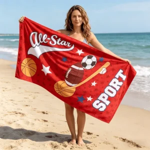 Factory Low Price/MOQ Cotton Tropical Velour Beach Towel Luxury Soft Summer Swim & Travel Towel with Custom Logo Design