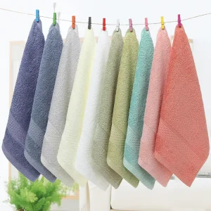 Factory Luxury 5-Star Hotel Face Towel 100% Cotton Quick-Dry Hypoallergenic Eco-Friendly White Small Square 34*34cm Sports