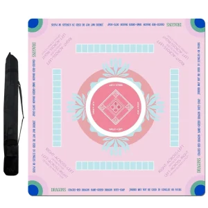 Factory Luxury Modern American Style Rubber Mahjong Table Mats Anti Pollution Anti Slip Dirt Resistant Edge Locking