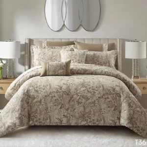 Factory Luxury Modern Chenille Jacquard Durable Eco Friendly All Season Comforter Set