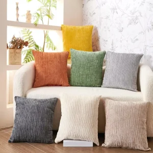 Factory Luxury Nordic Style Square Soft Polyester Cushion Cover Decorative Throw Pillow Case for Home & Hotel