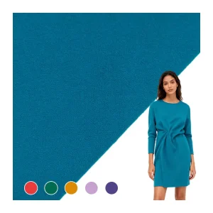 Factory Manufacturer Double Side Fabric 90 Polyester 10 Spandex Material Fleece Fabric for Cloth