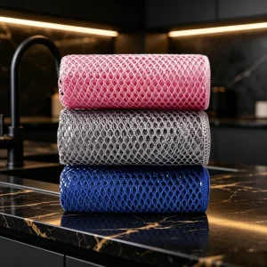 Factory Mesh Towel Super Absorbent Lint Free Cleaning Cloth for Home Kitchen Cleaning