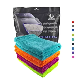 Factory Microfiber Car Wash Towel 1400 Gsm Detailing Microfiber Towel Big Green Sucker Car Drying Towel Car Detailing Towel