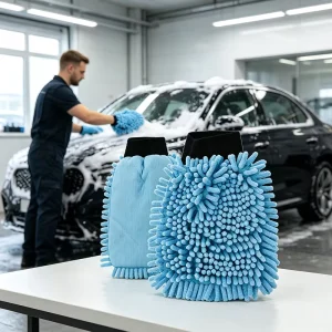 Factory Microfiber Chenille Car Wash Mitts Scratch Free Thickened Car Cleaning Gloves Super Absorbent Car Wash Towels