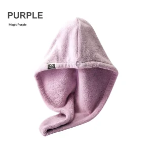 Factory Microfiber Hair Drying Cap In stock Thickened Absorbent Coral Fleece Quick drying Model JNF011
