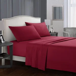 Factory Microfiber Soft Textile Pillow Case Home Hotel Plain Blank Pillow Cover Flat Sheet Fitted Bed Sheet Bedding