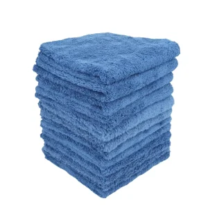 Factory Microfiber Towel Car Cleaning Soft 400gsm 40x40cm Coral Plush Fleece Towel Buffing Edgeless Car Drying Microfiber Towel