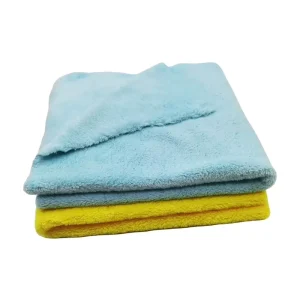 Factory Microfiber Towel Car Cleaning Soft 500gsm 40x40cm Coral Plush Fleece Towel Buffing Edgeless Car Drying Microfiber Towel