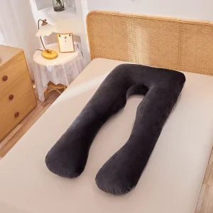Factory Multi Functional U Shaped Maternity Pillow Side Sleeper Pillow Minky Removable and Washable Nap Pillow