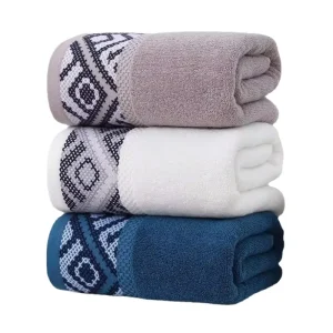 Factory New Large Towel 70*140cm Soft Absorbent Cotton Towel Export Towel Customizable with Embroidered Logo