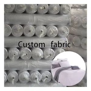 Factory New Process 100% Polyester Fabric Material Textile White Fabric