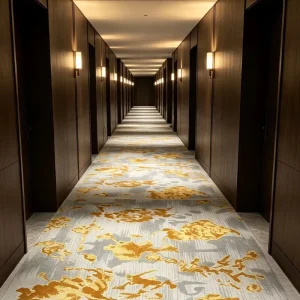 Factory Nylon Hotel Corridor Carpet Fireproof Anti-slip Wear Resistant Custom Design Free Sample for Hotel Engineering