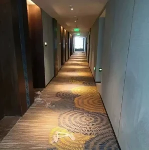 Factory Nylon Wall to Wall Carpet Fireproof Wear Resistant Custom Pattern Free Sample for Hotel Corridor Distributor