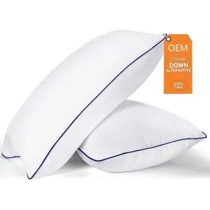 Factory OEM High Quality 2 Pack Modern Cooling Neck Support Medium Soft 100% Cotton Hotel Bed Pillow for Sleeping