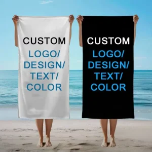 Factory OEM Summer Quick Dry High Quality Digital Printed Recycle Extra Large Terry Custom Microfiber Beach Towel