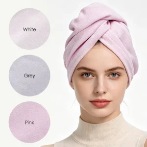 Factory OEM Woven Non slip Ant Cloth Hair Drying Towel High Elastic Band Soft Strong Absorption Skin Friendly Eco Friendly Quick