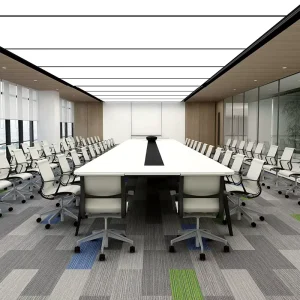 Factory Office Commercial Colorful 50×50 Carpet Tiles PVC Mosaic Floor Carpet