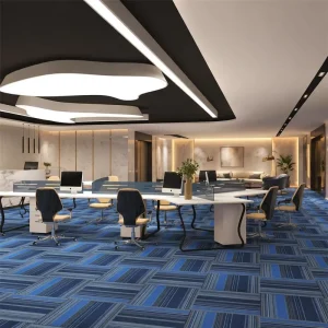 Factory Office Commercial Hotel Carpet Tiles 10*33.33 OEM Cushioned Stain Resistant Modern Style