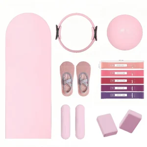 Factory Pilates Set with Ring Yoga Mat Ball Resistance Bands Slider Magic Circle Ankle Weights Pilates Accessories Kit