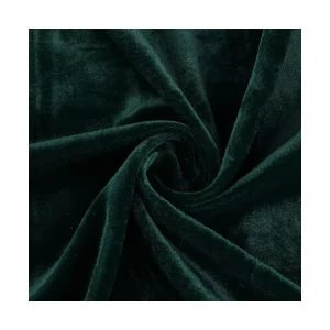 Factory Plain Warp Knitted Flame Retardant Home Textile Dubai Velour Upholstery Blackout Anti Pilling Curtain Fabric