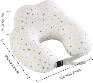 Factory Plus Size Body Breastfeeding Pillows with U-Shape Design Adjustable Waist Strap & Removable Cotton Cover