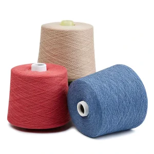 Factory Price 100% Polyester High Tenacity Drop Dyed Textured OE Yarn 30 Raw White Textile Weaving Yarn for Knitting Embroidery