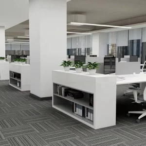 Factory Price 100% Polypropylene PP Carpet Tile Modern Cushioned Antimicrobial Fireproof Office Home Floor Carpet Tiles